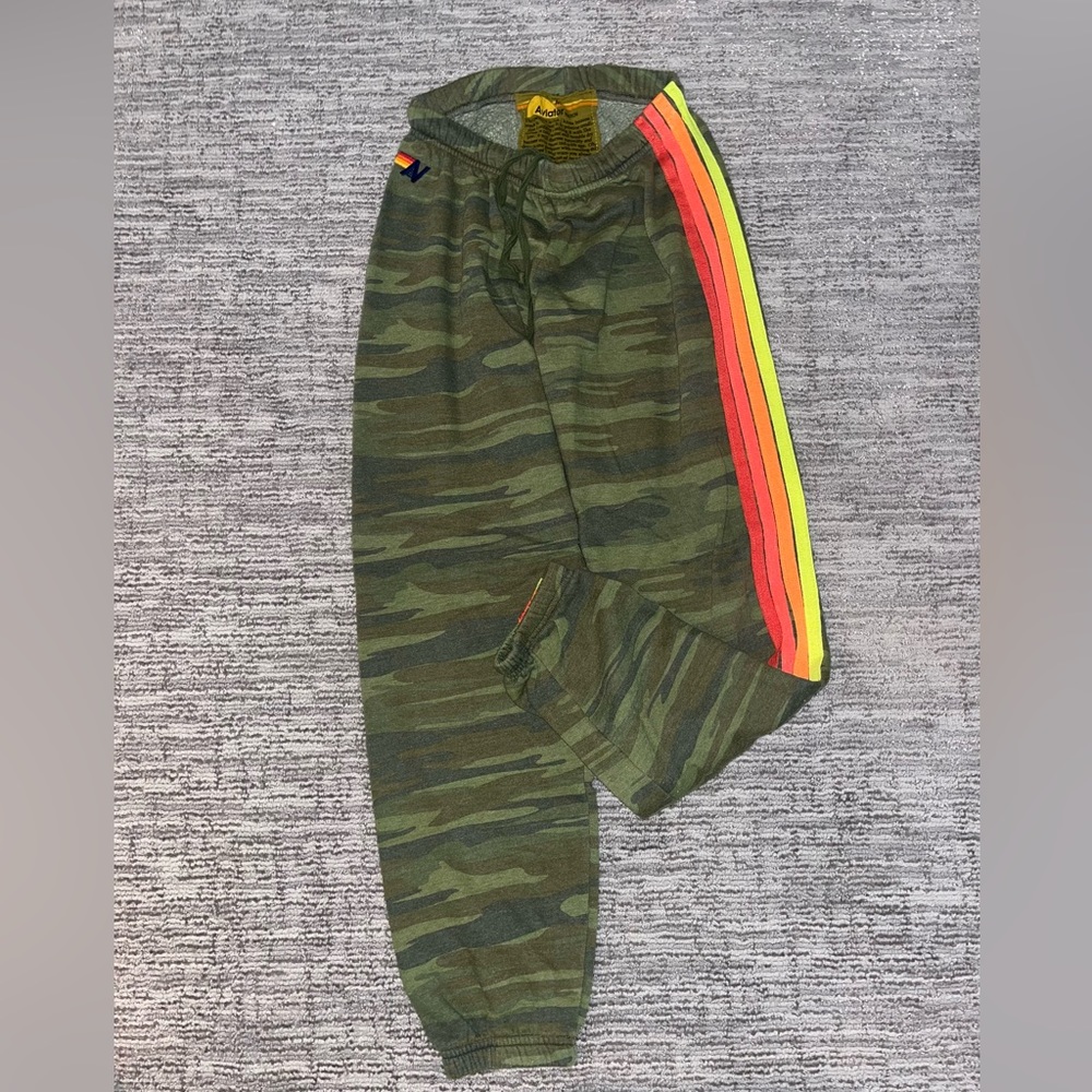 4 stripe Aviator Nation sweatpants
